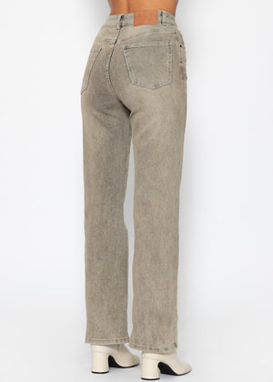 Straight-leg jeans - greige