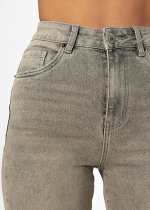 Straight-leg jeans - greige