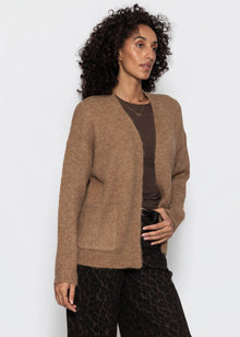 Strickcardigan mit Taschen - camel