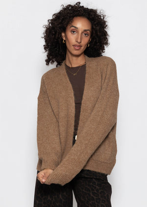 Strickcardigan mit Taschen - camel