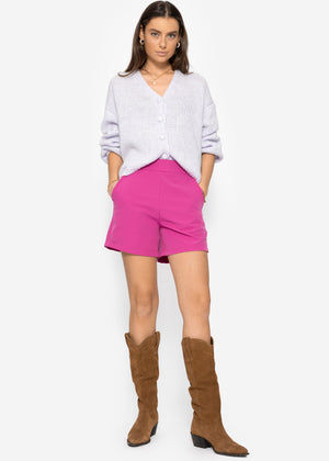 V-neck cardigan - lilac