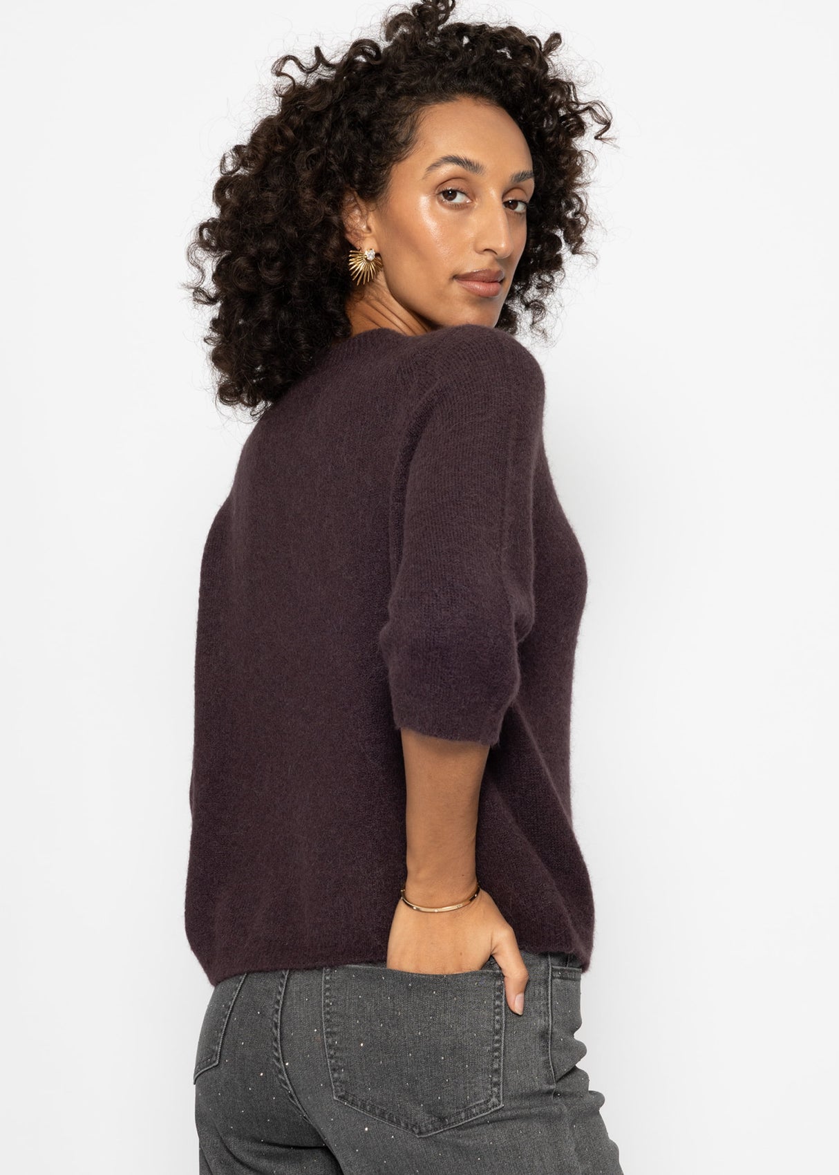 Knit top - dark brown