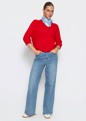 Knit top - red