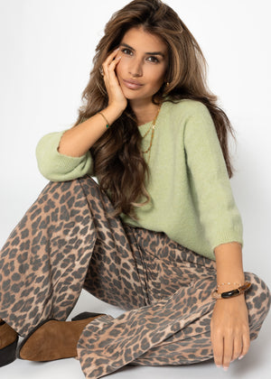 Knitted top - sage green
