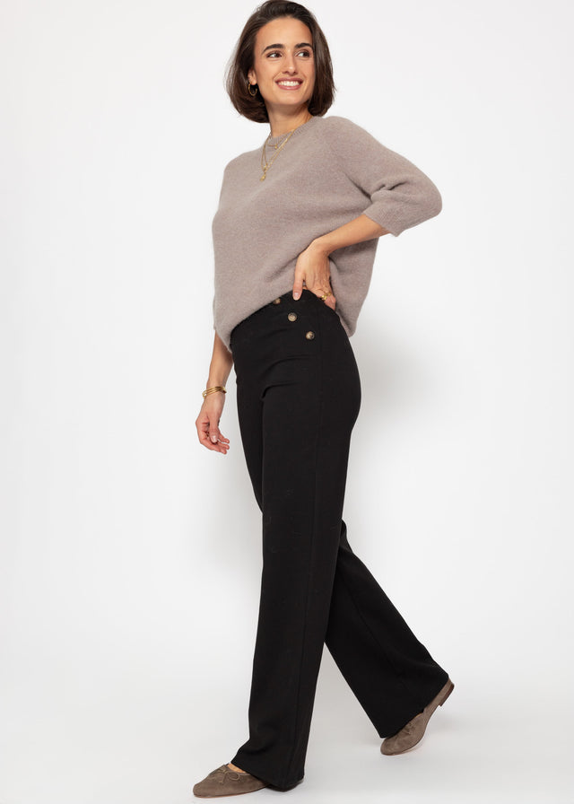 Knit top with alpaca - taupe
