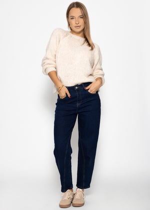 Knitted sweater with knot detail - off-white