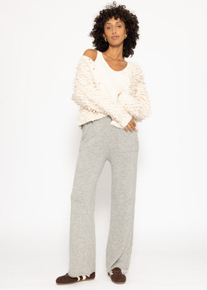 Cashmere knit top - off-white