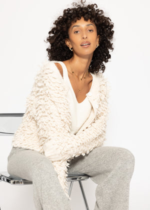 Cashmere knit top - off-white