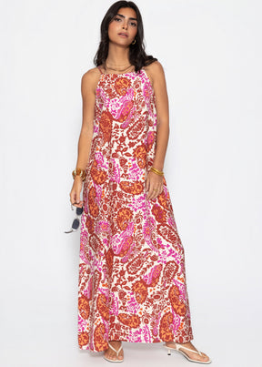 Tall: Maxikleid mit Paisleymuster - beere
