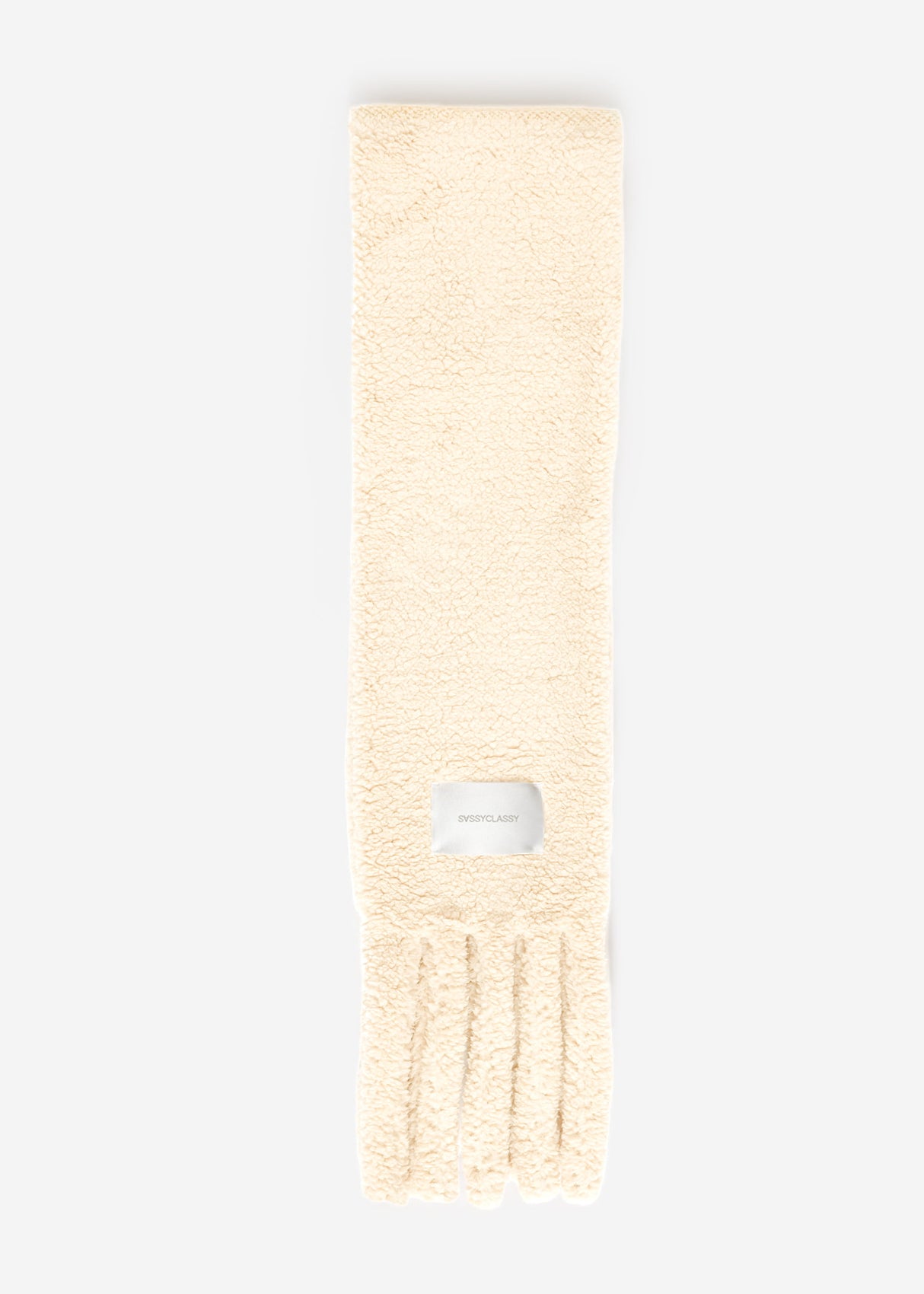 Teddy scarf - off-white