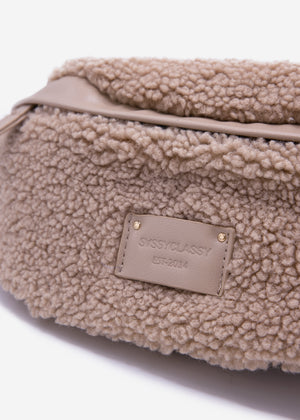 Teddy shoulder bag - beige