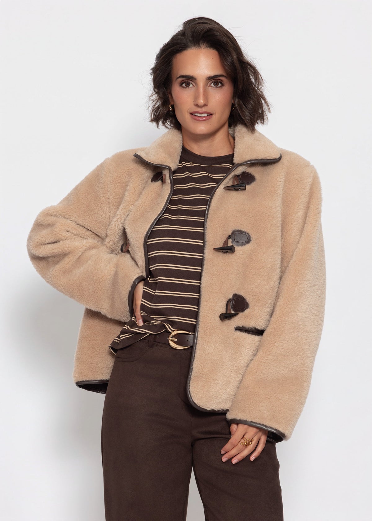 Teddyfell Jacke - beige