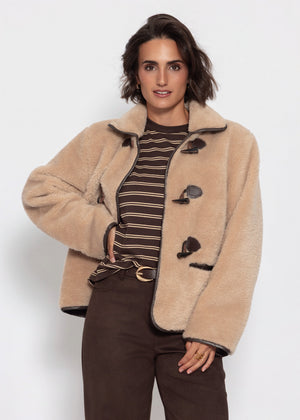 Teddyfell Jacke - beige