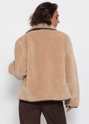 Teddyfell Jacke - beige