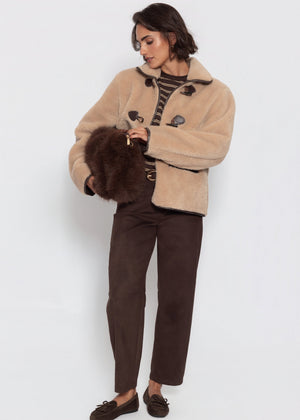 Teddyfell Jacke - beige