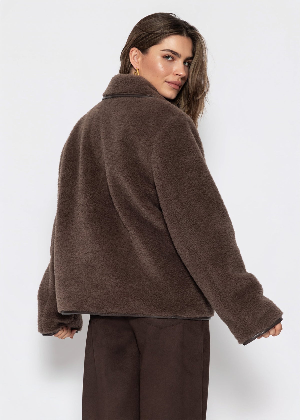 Teddyfell Jacke - braun