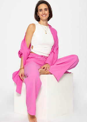 Top with ruffles - off-white