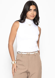 Top mit Turtleneck - weiß