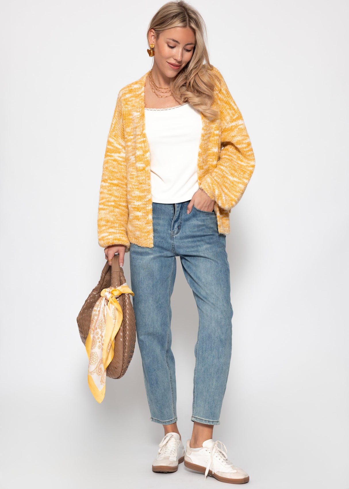 Träger Top mit Spitze - offwhite