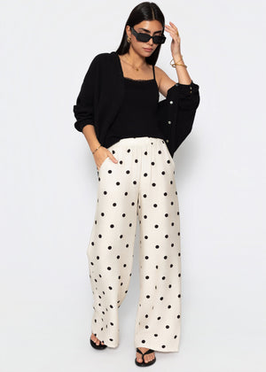 Strap top with lace - black