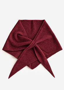 Triangle scarf - burgundy