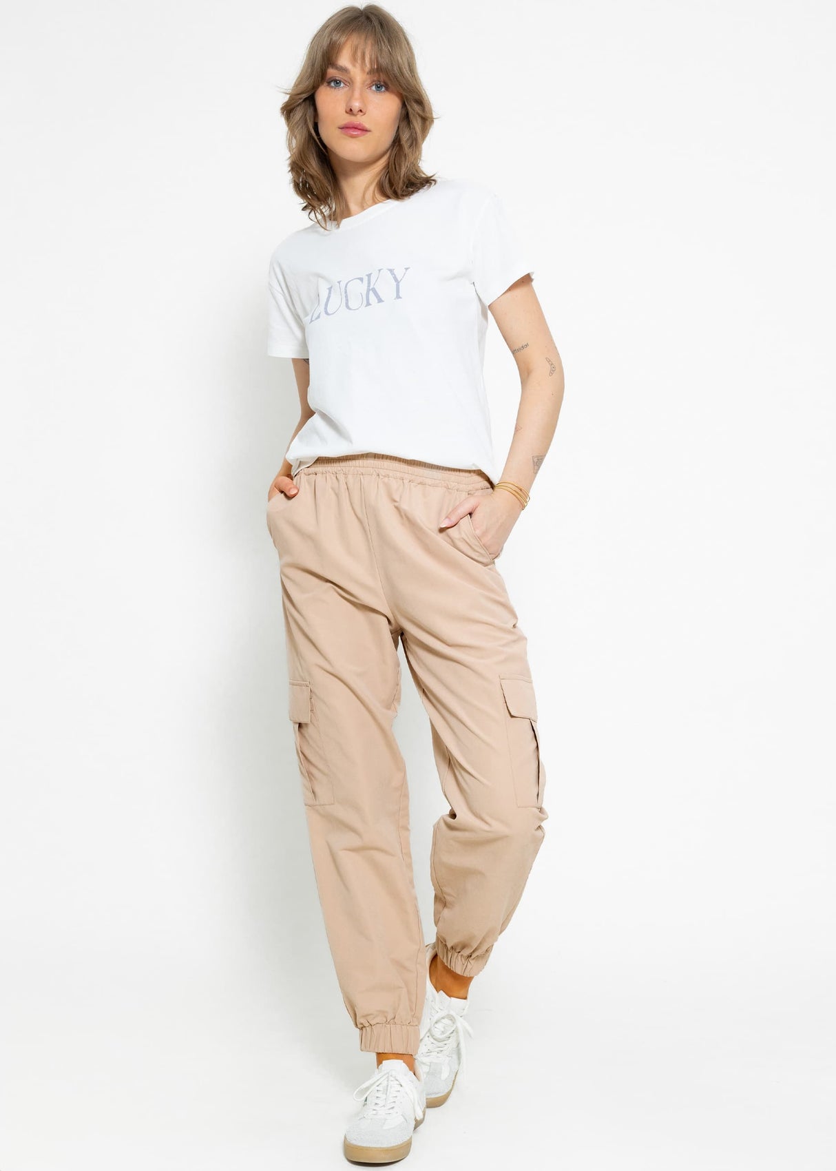 T-Shirt LUCKY, off-white