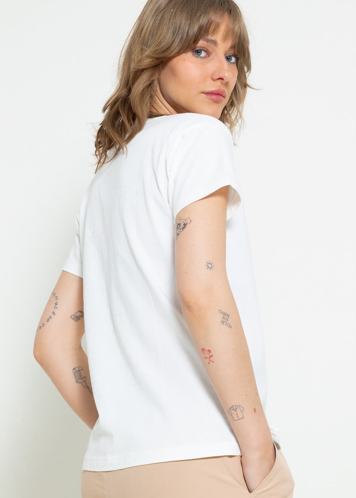 T-Shirt LUCKY, off-white
