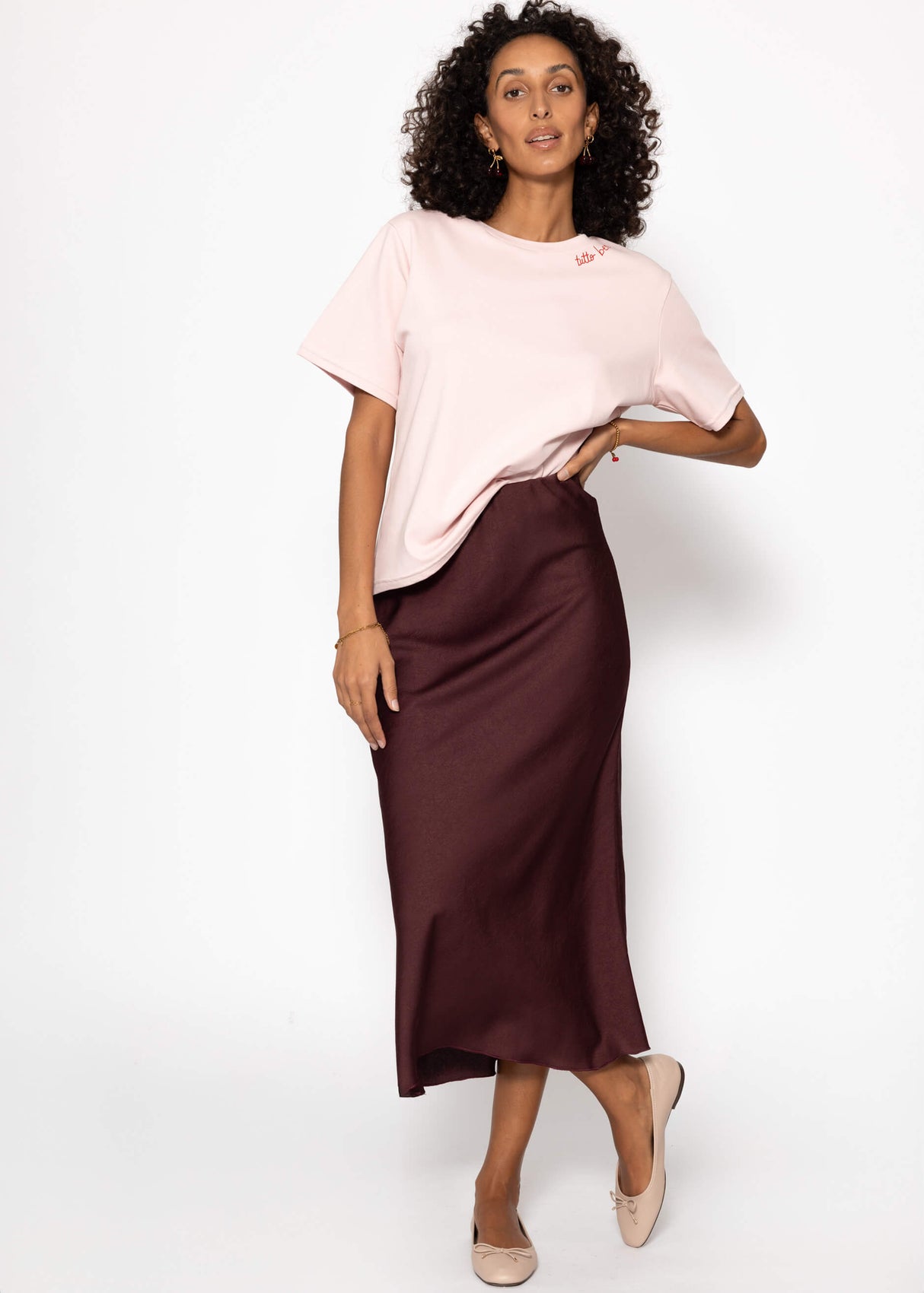T-shirt with TUTTO BENE print - pink
