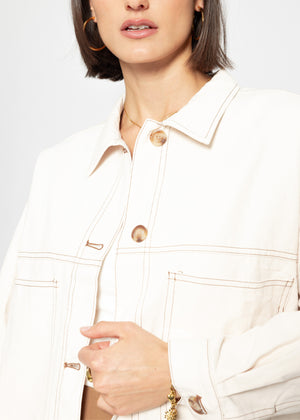 Blouse jacket - beige