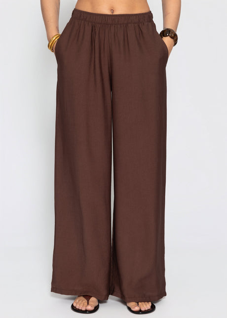 Viskose Hose - braun