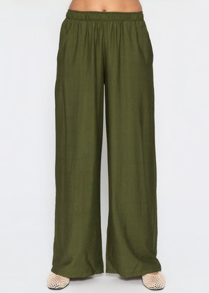 Viskose Hose - khaki