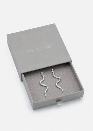 Wave Ohrstecker - silber