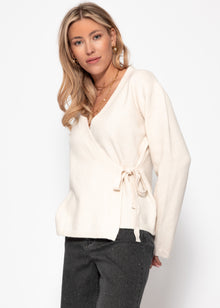 Wrap cardigan - off-white
