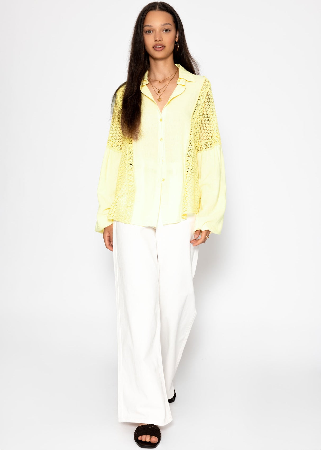 Wide Leg Jeans with a high covenant - OffWhite