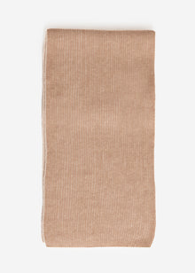 Two-tone ribbed scarf - beige-light beige