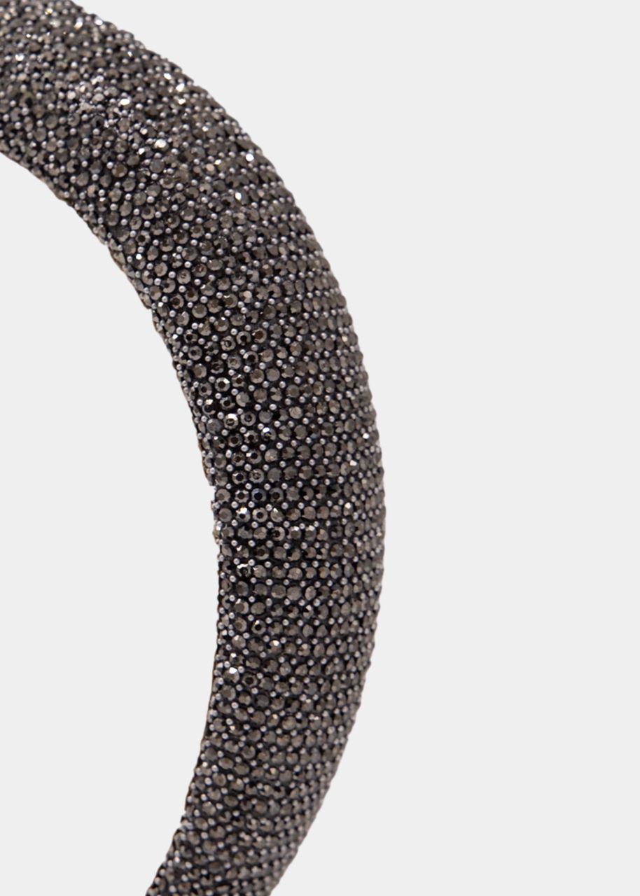 Sparkling hairband - anthracite grey