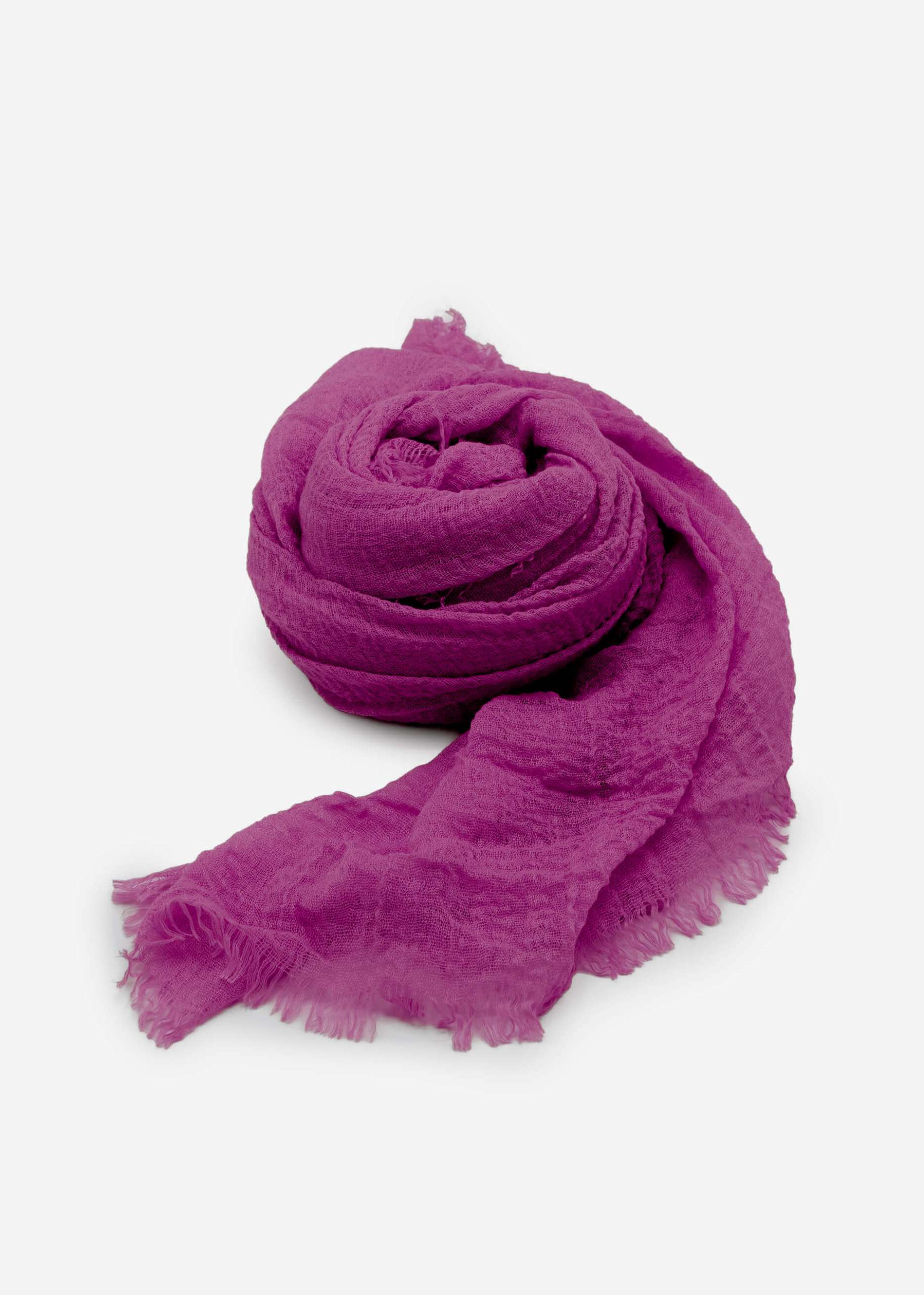 Muslin scarf, plum