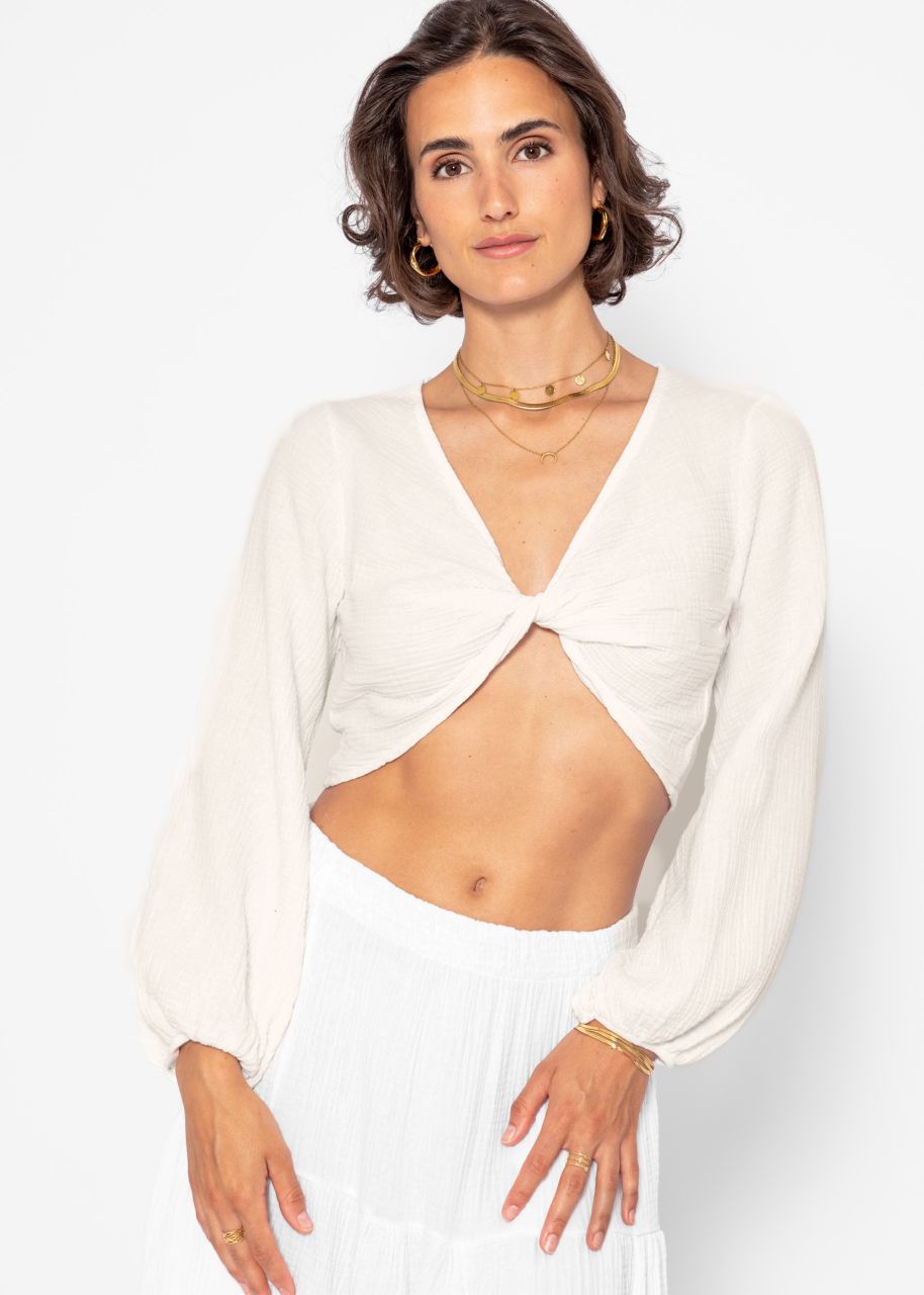 Muslin top - white