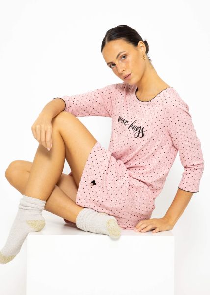 Nightgown with dots - pink