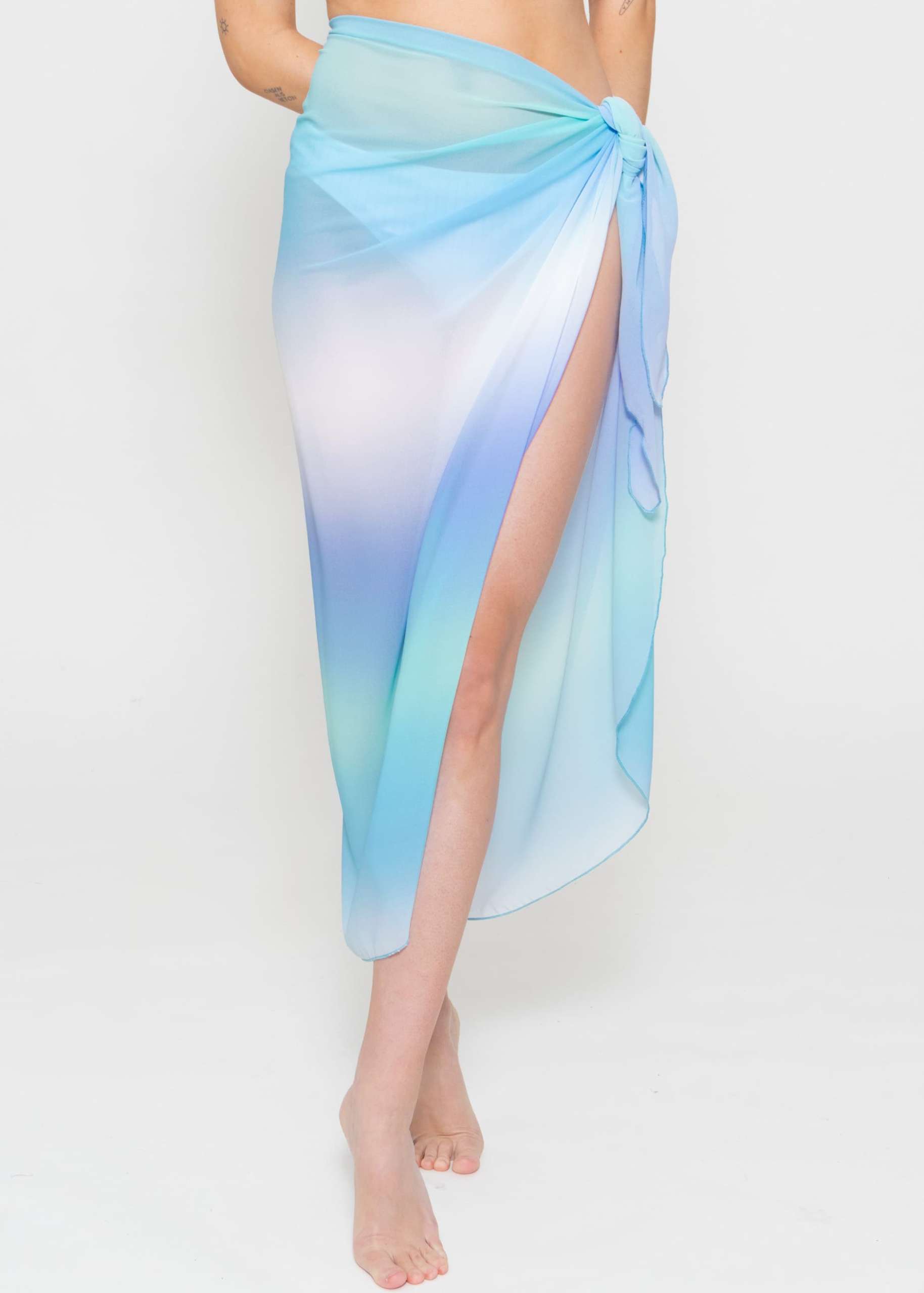 Chiffon pareo, blue