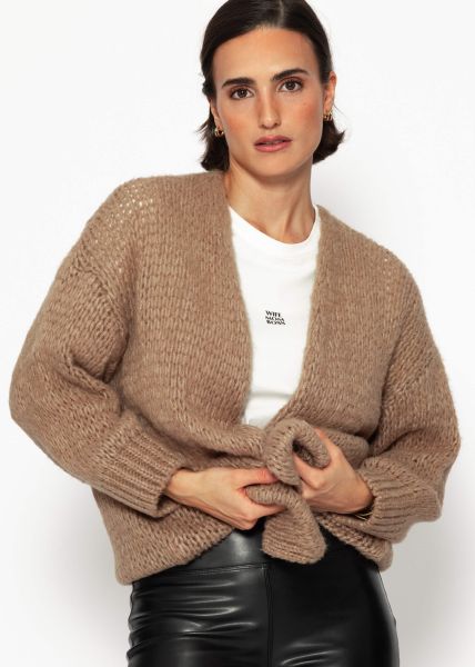 Oversize cardigan - brown