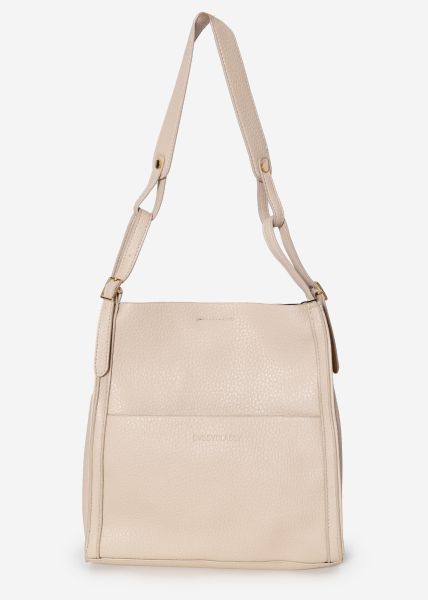 Bag with adjustable strap - beige