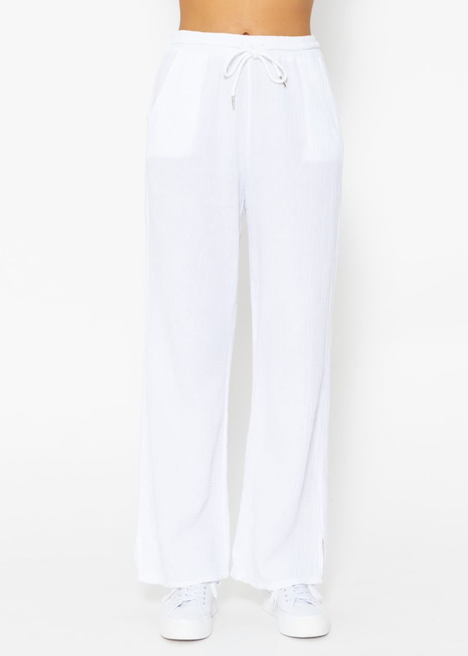 Muslin Pants, white
