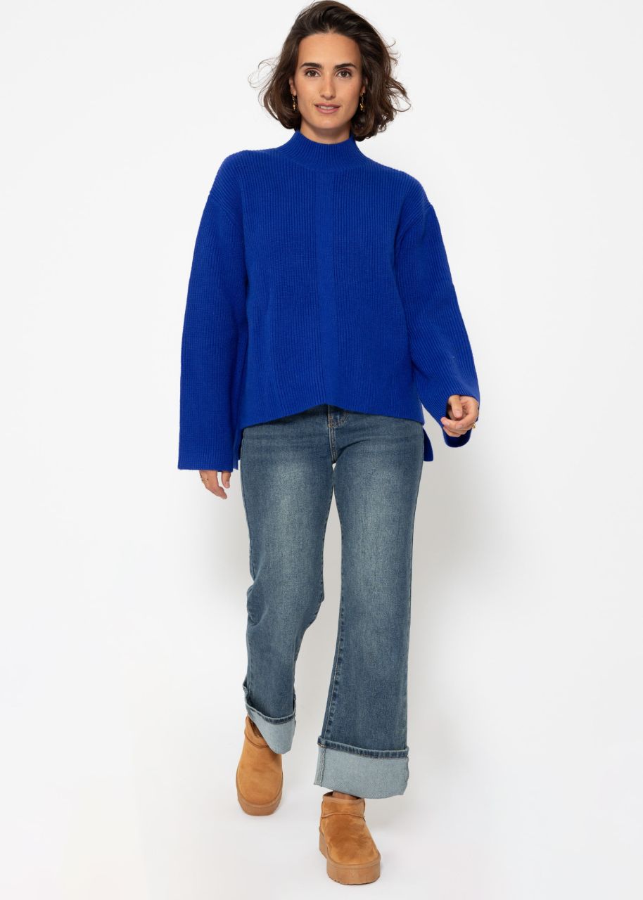 Turtleneck jumper - royal blue