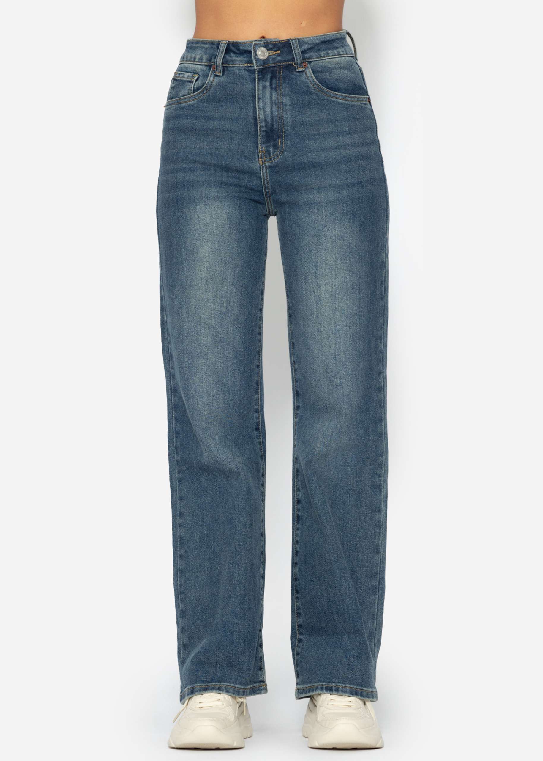 Straight leg jeans - medium blue