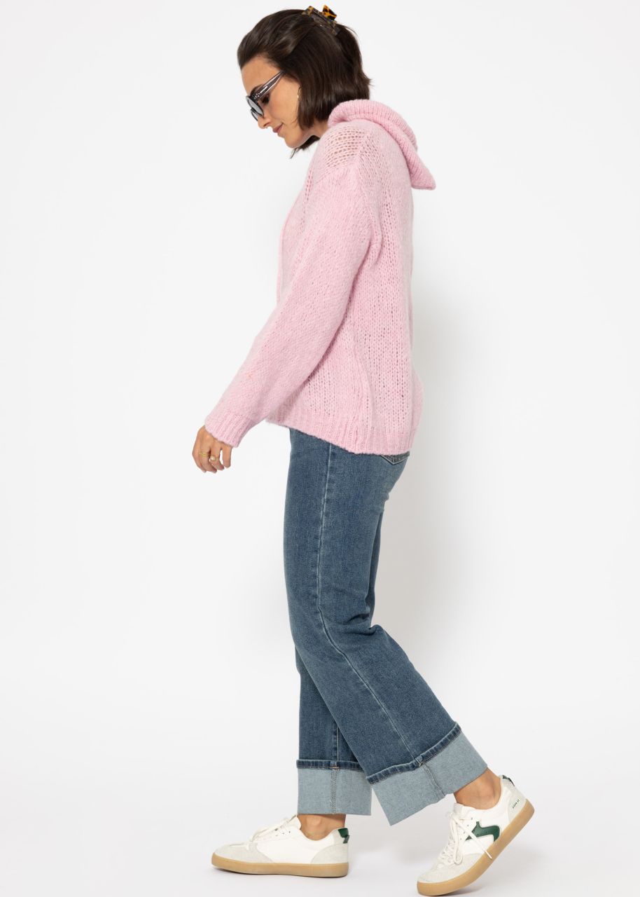 Jumper with hoodie - pink