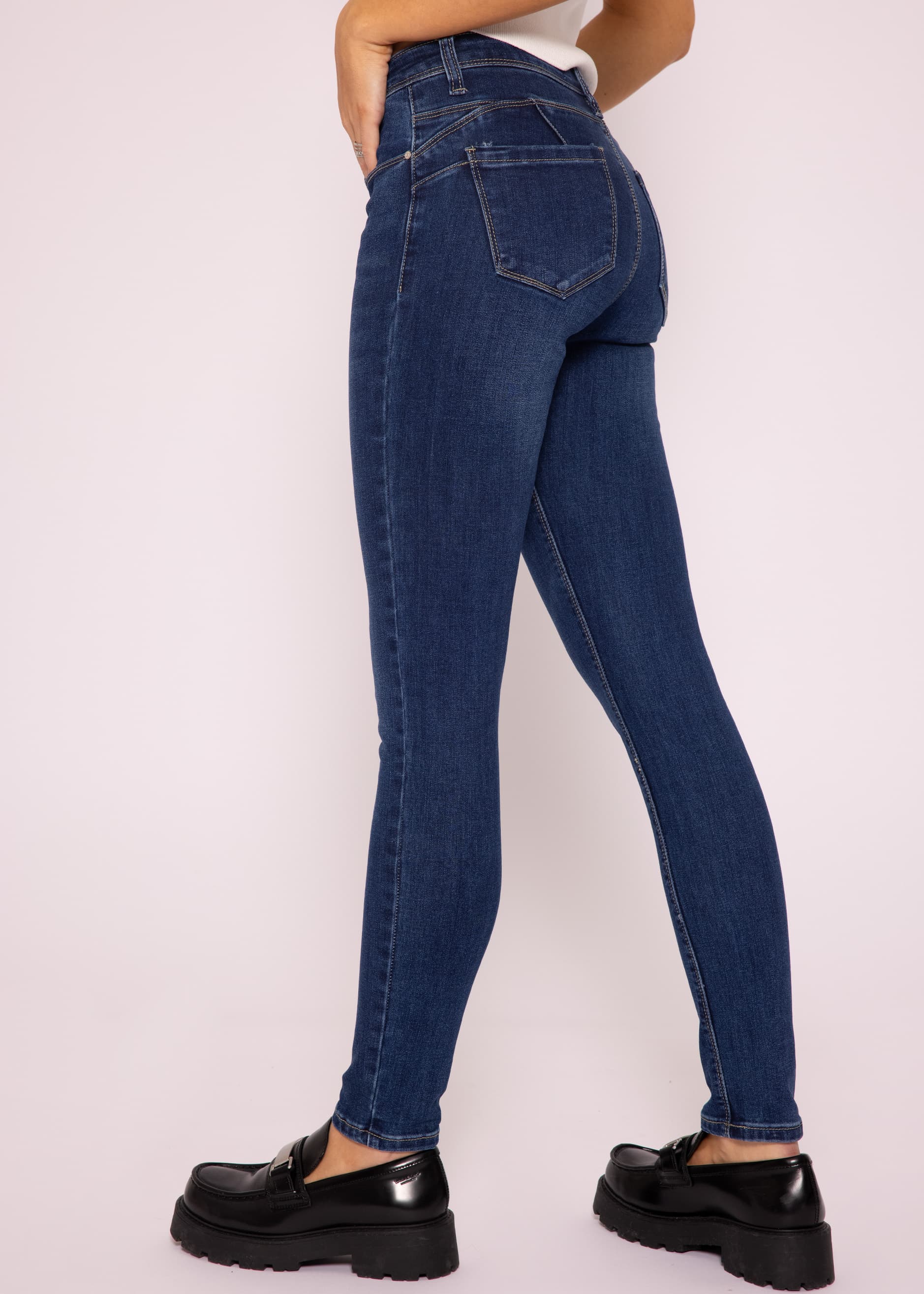 Stretchy Highwaist Push Up Jeans, blue | New Clothing | New