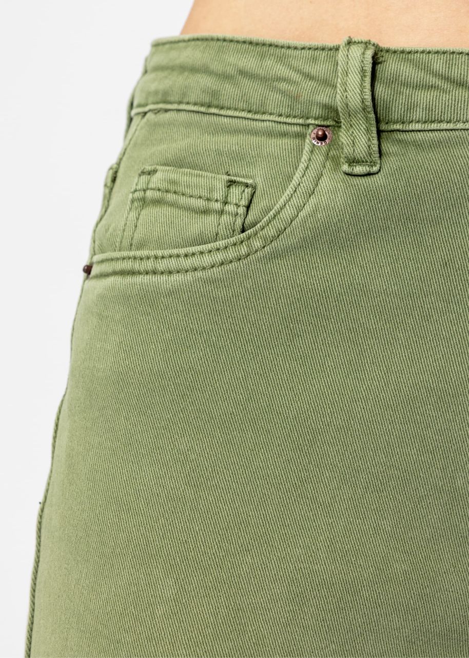 Relax Fit Highwaist Jeans, khaki