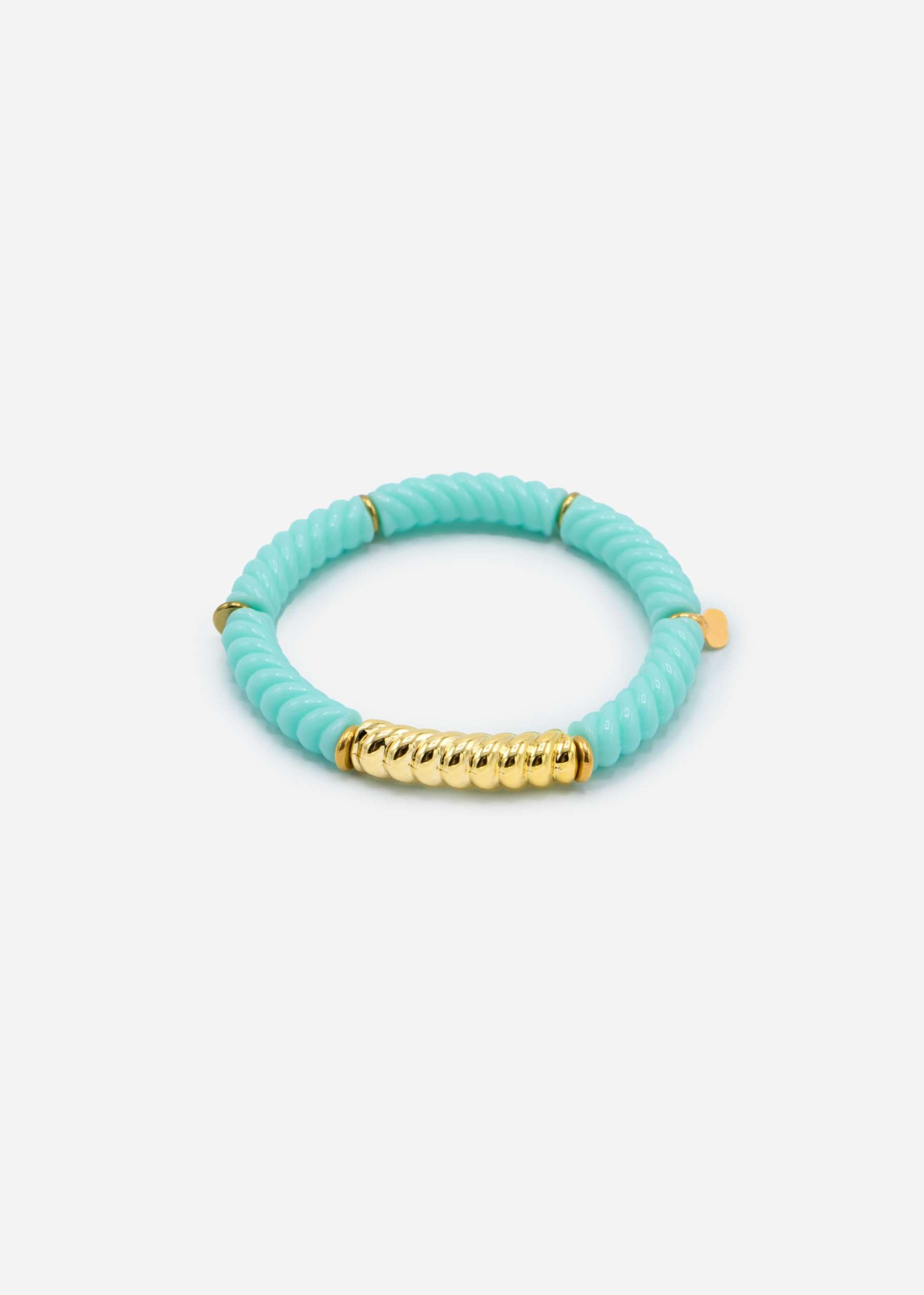 Bracelet with pearls - turquoise