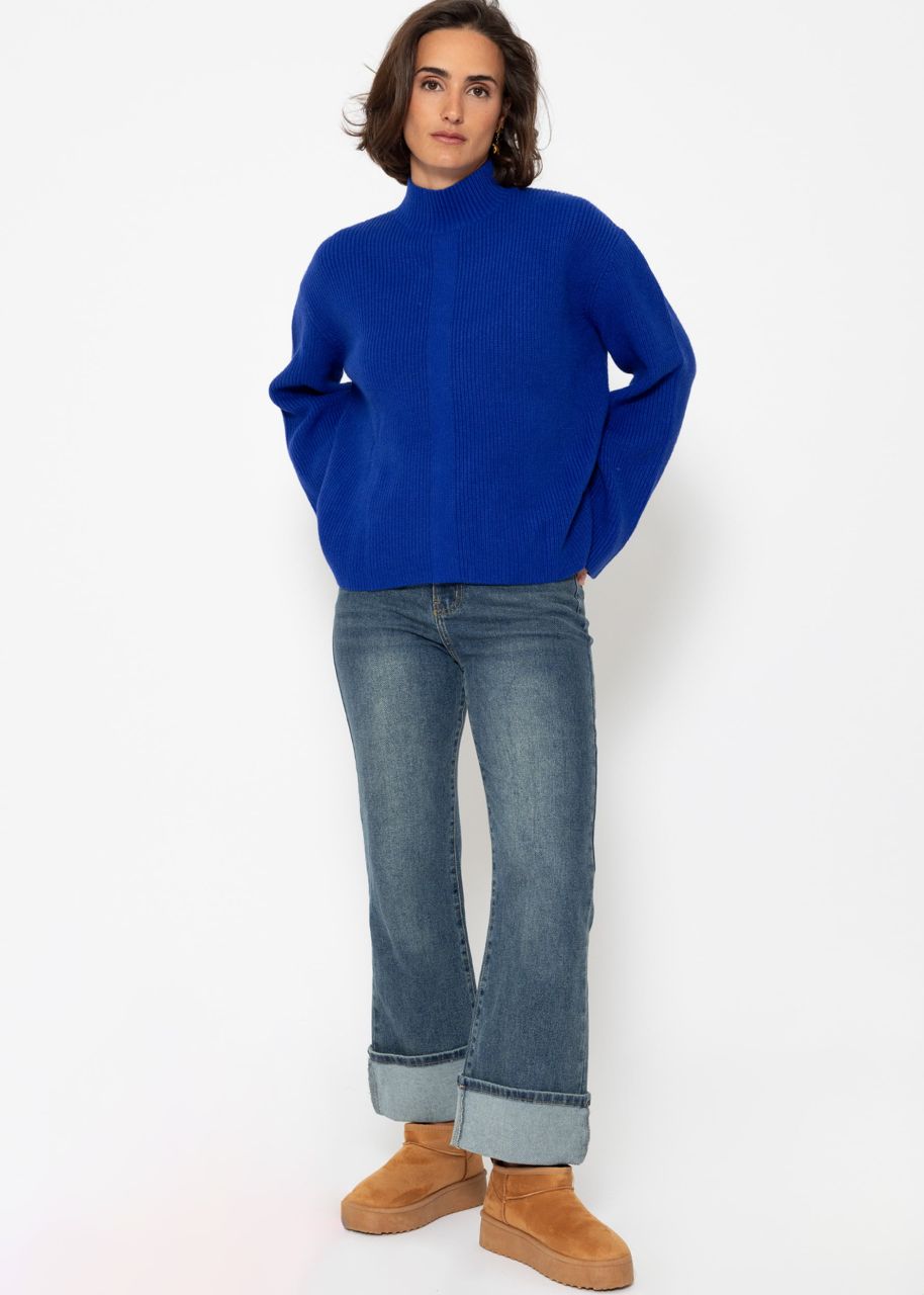 Turtleneck jumper - royal blue